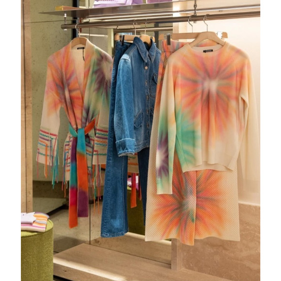 CANESSA Italy 100% cashmere travel goop fave jupiter jungle pants nwot $1,010 s - Picture 12 of 14